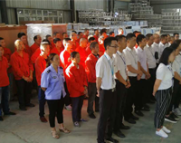 優(yōu)佰特廚房設(shè)備公司9月全體員工會(huì)順利召開，董事長(zhǎng)發(fā)表重要講話