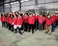 優(yōu)佰特廚房設(shè)備公司2018年1月全體員工會召開，2017年公司成績喜人