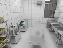 學(xué)校食堂廚房設(shè)備廠家教你設(shè)計(jì)粗加工間